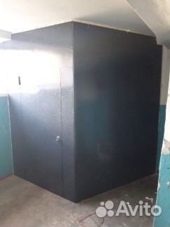 Кладовка подъездная/Перегородка/Дверь стальная