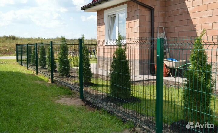 Забор металлический цена за метр работа по договор