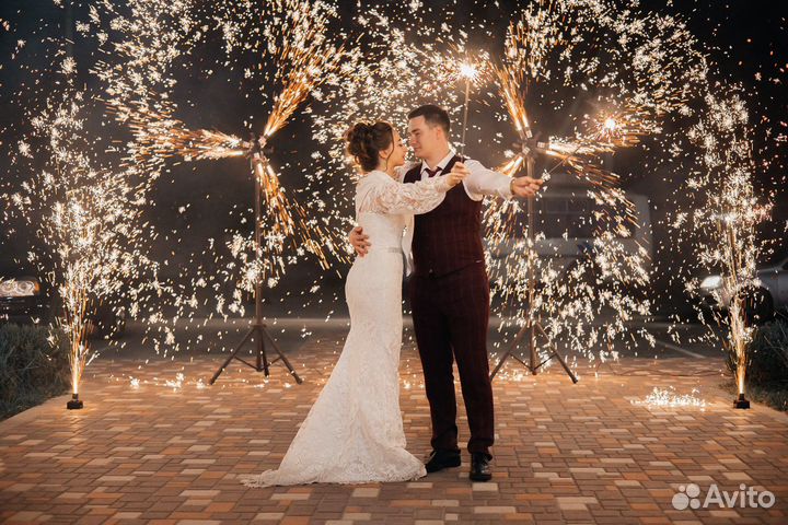 Спецэффекты тяжелый дым фонтаны вертушки