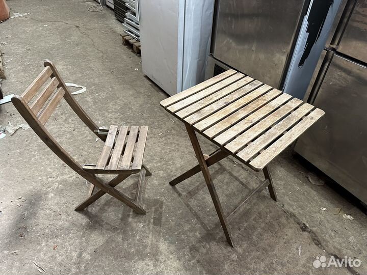 Стол опус 60/60/75 дерево массив раскладной