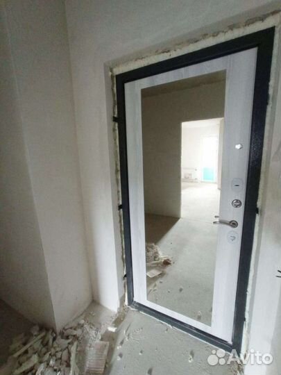 Дверь входная с зеркалом