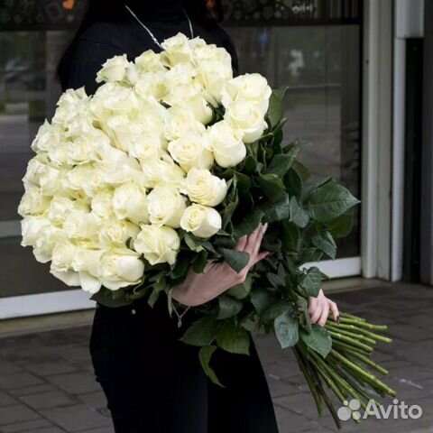 51 Высокая Роза Эквадор. Цветы. Доставка