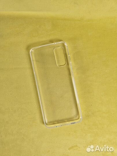 Чехол силиконовый-прозрачный (Samsung S20)