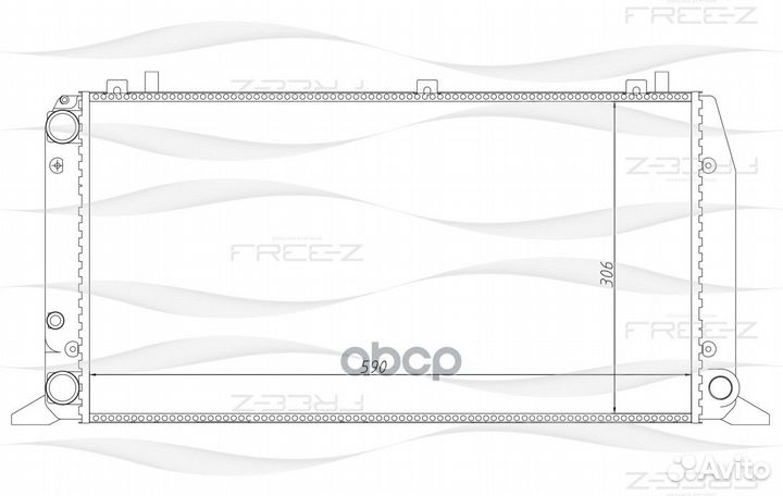 Радиатор двигателя KK0109 free-Z