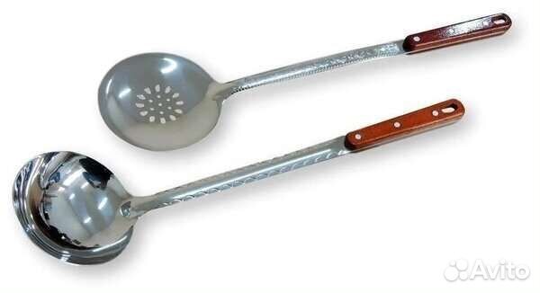 Шумовка и половник для казана