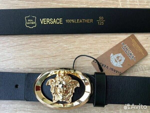 Ремень Versace натуральная кожа люкс