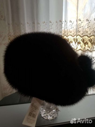 Берет норковый новый