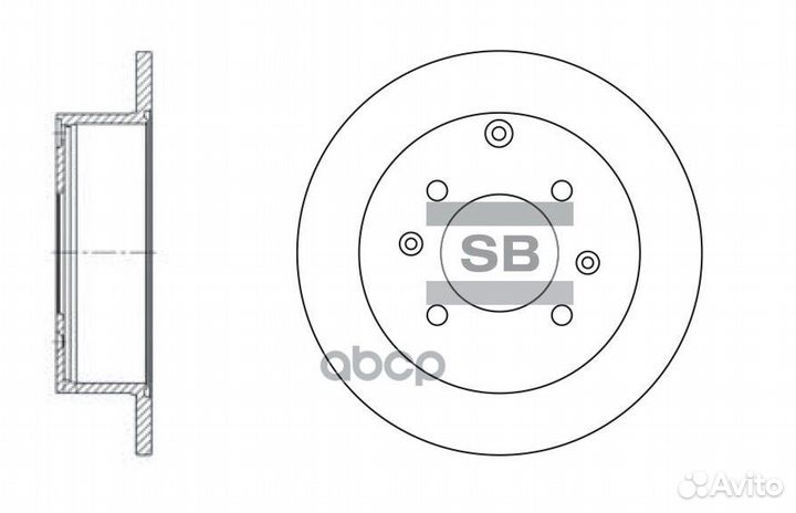 SD1047 диск тормозной задний Hyundai Sonata/Ma