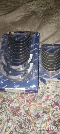 Вкладыши коренные и шатунные опель