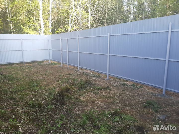 Монтаж забора