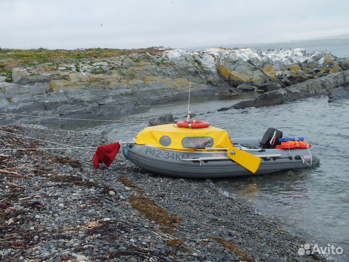 Лодка пвх Титан-460 + мотор30, рубка, парус и др