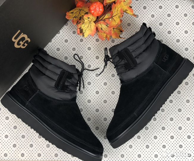 Калоши Ugg Classic Mini Lace-Up Weather Black