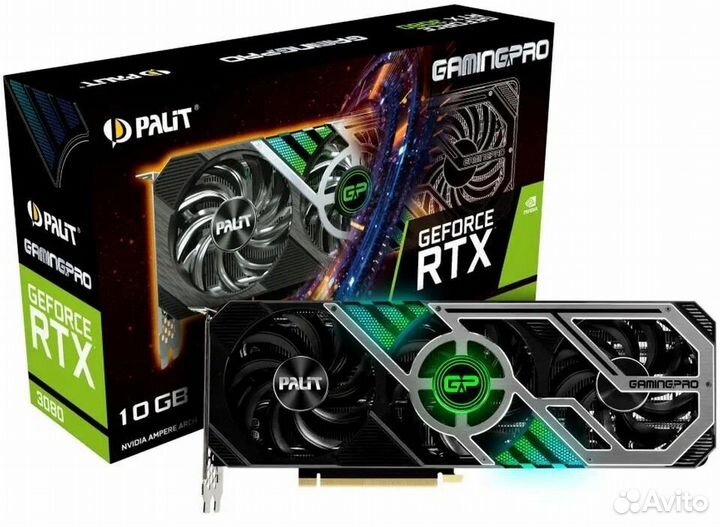 Видеокарта Palit GeForce RTX 3080 GamingPro 10GB