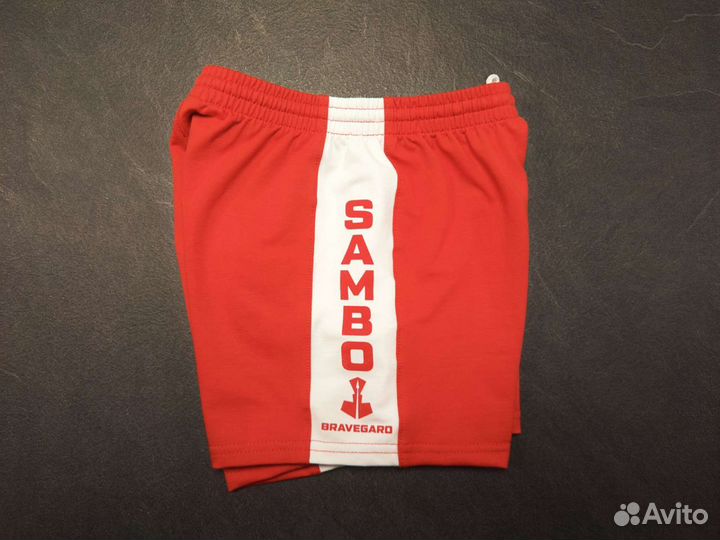 Шорты для самбо bravegard, красные/синие