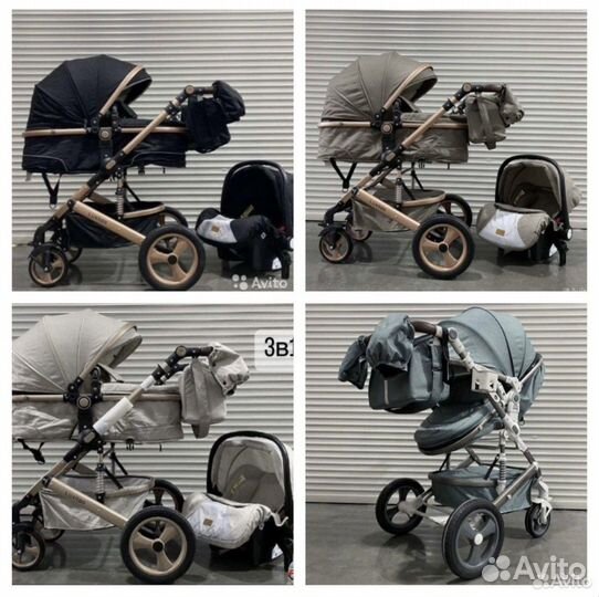 Новые коляски 3в1, максимальная комплектация
