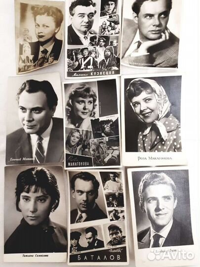 Открытки с советскими артистами