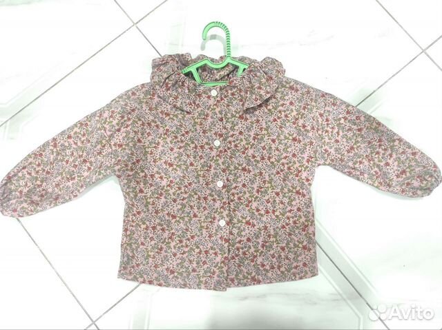 Рубашка детская (для девочек) с воротником