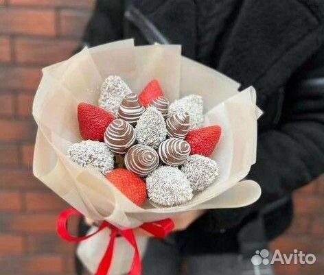 Шоколадные букеты, клубника в шоколаде, фигурки