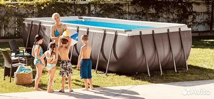 Новый Каркасный бассейн прямоугольный