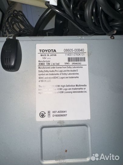 Магнитола 2 din toyota ch r