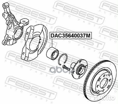DAC35640037M подшипник ступицы передней Citroe