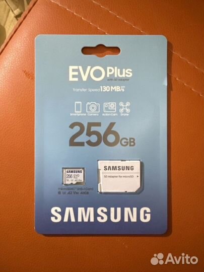 Карта памяти Samsung Evo Plus 64/128/256+адаптер