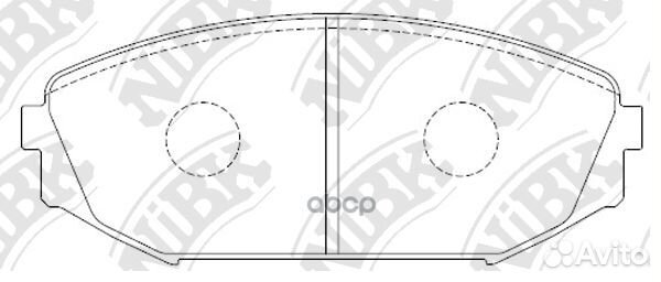 Колодки торм. пер. PN8805 NiBK