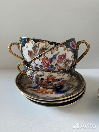 Чайный сервиз костяной фарфор Китай