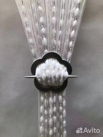 Шторы нити (кисея) с воздушными цепочками