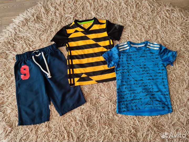 Футболки adidas + шорты+гетры футбольные