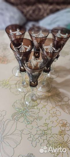 Фужеры Марганцевое стекло