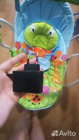 Детская электронная качель шезлонг