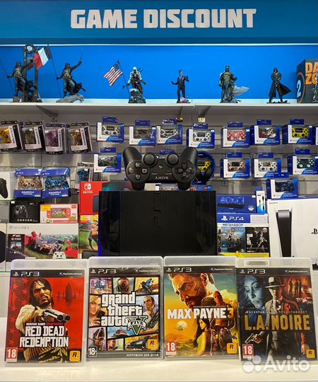 Sony PlayStation 3 Super Slim 500gb прошитая