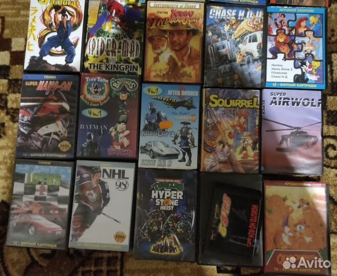 Картриджи для sega mega drive 2 23шт