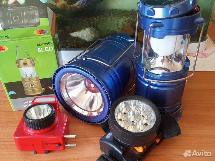 Фонарик светодиодный, аккумуляторный,цена за всё