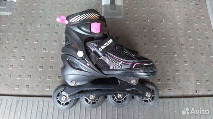 Ролики 3в1 Croxer Optima Black/Pink 35-38