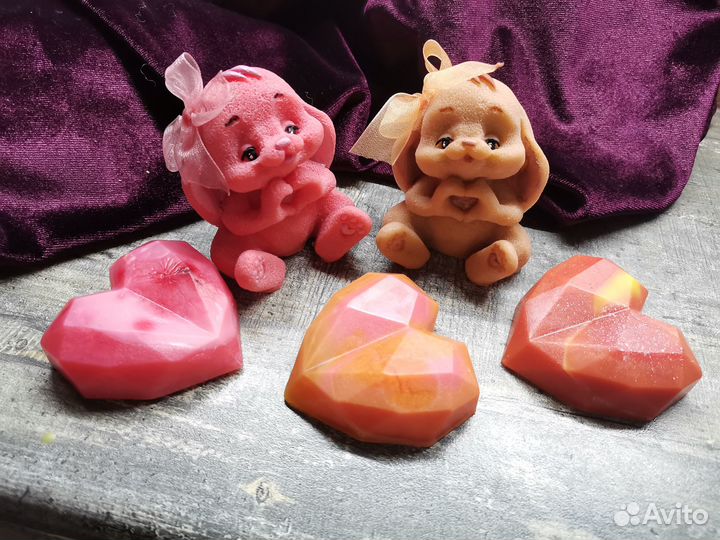 Зайки милашки мыло ручной работы