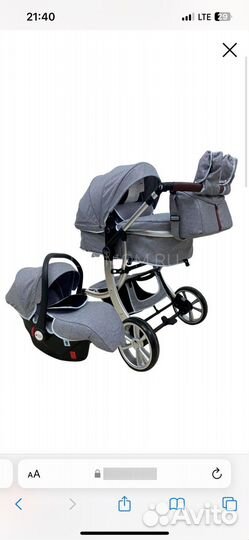 Коляска luxmom 3 в 1 бу