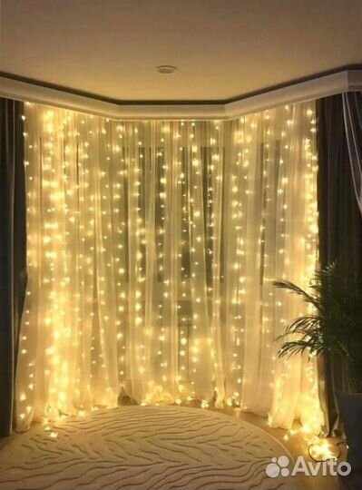 Гирлянда занавес led
