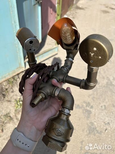 Стимпанк светильник