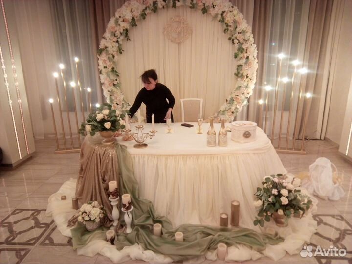 Оформление зала для свадьбы