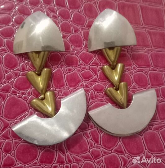 Редкие винтажные серьги Мексика