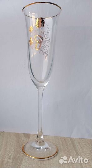 Фужеры для шампанского (свадебные бокалы)