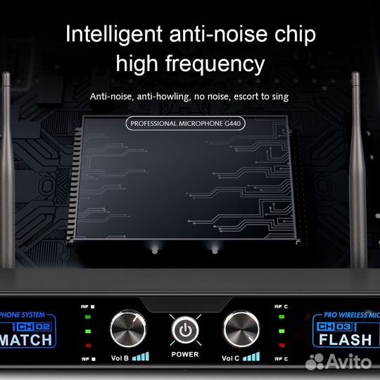 Набор беспрвоодных микрофонов G-Mark G440