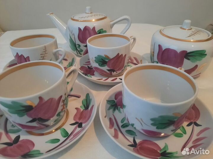 Чайный сервиз вербилки СССР