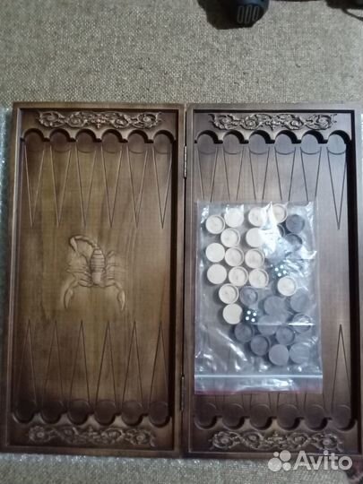 Нарды резные малые