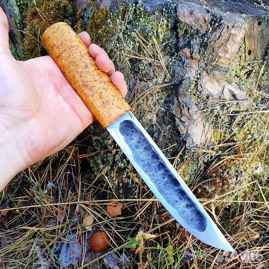 Якутский нож из стали 9хс