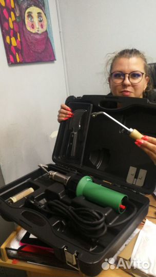Фен для сварки линолеума в полном наборе