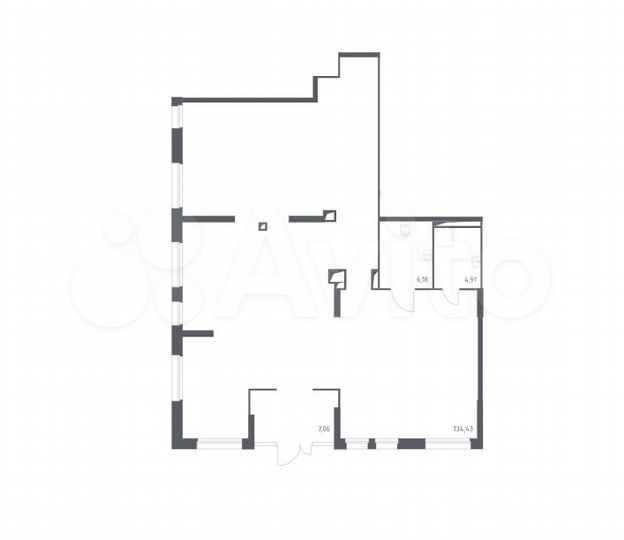 Продажа 152.6 м² на углу рядом с супермаркетом