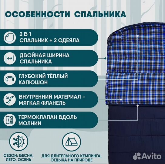 Спальный мешок Jungle Camp двухместный